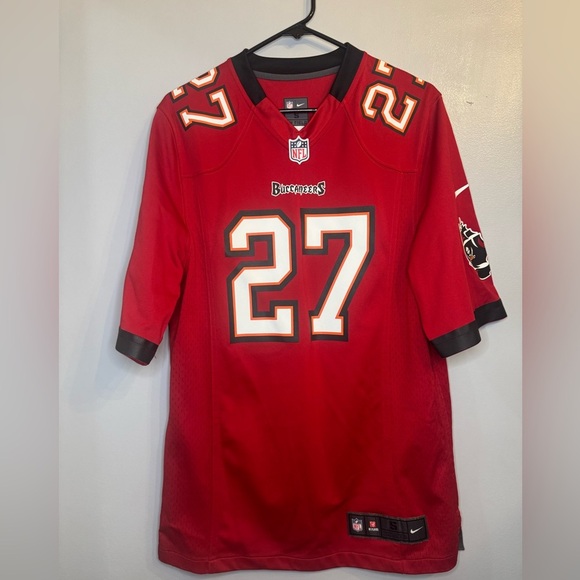 Nike Men's Red Buccaneers Jersey #27 BLOUNT - Picture 2 of 3